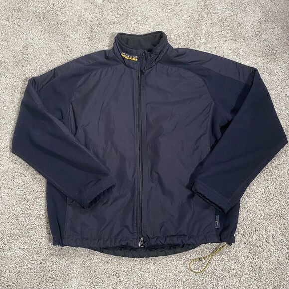 Polo Sport Ralph Lauren Polyester Mens Sz XL Fleece Lined Black Zip Coat Jacket - Picture 1 of 12